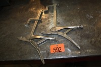 2 VISE GRIP CLAMPS