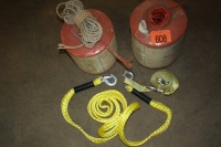 2 - SMALL TOW ROPES, 2 ROLLS OF 9600 TWINE