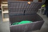 DECK STORAGE BOX W/ 100' GARDEN HOSE