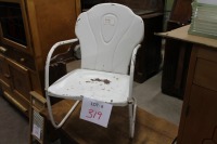 child's metal rocker
