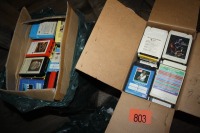 LARGE QUANTITY OF 8 TRACK TAPES - 60/70/80 ROCK