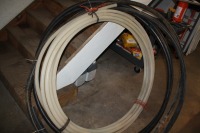 QUANTITY OF 1 1/4" HOSE, 1" WHITE HOSE