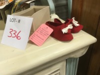 hand made 70 year old baby slippers