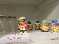 4 sets of salt & peppers
