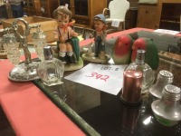 boy ornaments, salt & peppers