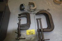 ASSORTED C- CLAMPS 2- 2", 2 - 3", 2 - 4", 2 - 6"