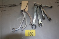 JET RATCHET WRENCHES 1/4" - 7/8", CURVED BOX ENDS 7/16" - 3/4"