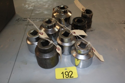 ASSORTED JET, GRAY, WRIGHT 1" DRIVE SOCKETS 1 1/2" - 2 3/4"