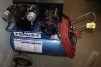 PORTABLE EAGLE AIR COMPRESSOR MODEL P3120H1 W/ 3 HP MOTOR, 20 GAL. TANK