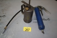 1 GREASE GUN, OIL CAN