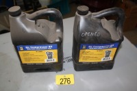 AIR COMPRESSOR OIL - 4 LITRE JUGS (1 NEW, 1- 1/4 FULL)