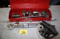 3/4" DRIVE ASSORTED SOCKETS, RATCHET, SWING BARS, EXTENSIONS