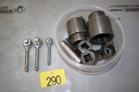 ASSORTED SNAP ON SOCKETS, 1/4", 3/8" & 1/2" RATCHETS