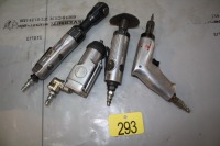 4 - AIR TOOLS - GRINDER, DRILL, 2 WRENCHES