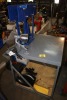 POWER FIST 16 TON HYD. PIPE BENDER ON METAL TABLE W/ WHEELS & ATTACHMENTS - 2