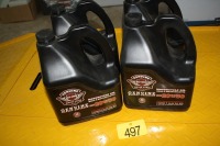 HARLEY DAVIDSON 3 1/4 - 4L JUGS OF 20W50 OIL