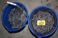 2 - 3/4 PAIL OF 3" DOUBLE HEADED NAILS