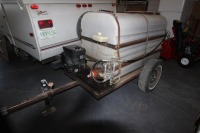 2 WHEEL TRAILER W/ TANK & GAS PUMP