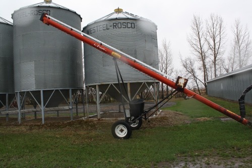 BRANDT 7" X 42' AUGER W/ 5 HP ELECTRIC MOTOR MOTOR