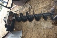 HYDRAULIC POST HOLE AUGER (SKID STEER MOUNT)