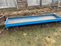 2 - 10' BLUE STEEL FEED TROUGHS