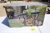 NEW 6 PACK OF SOLAR PATHWAY LIGHTS