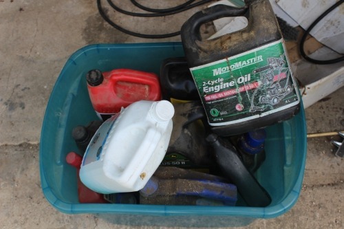 CHAINSAW OIL, POWER STEERING FLUID, 2 CYCLE OIL, ANTI FREEZE