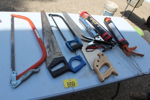 HANDSAWS, HACKSAW, BUCK SAW, CAULKING GUNS
