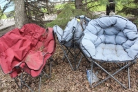 2 PADDED LAWN CHAIRS